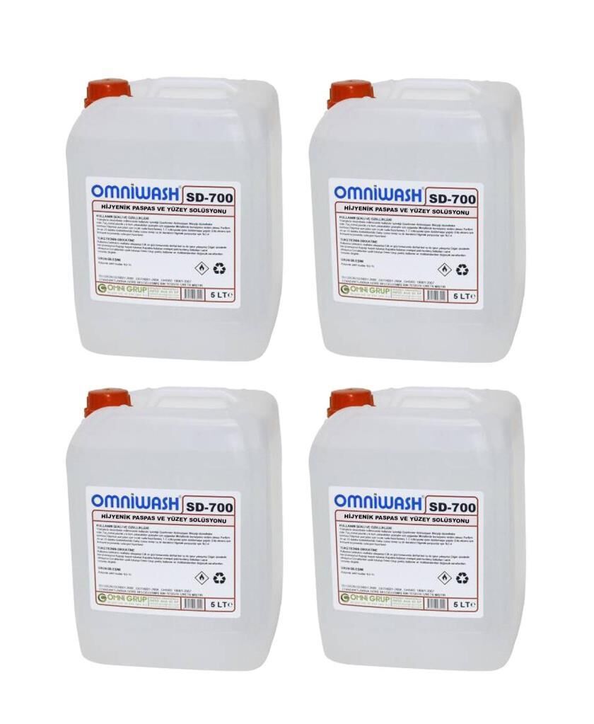 Omniwash SD-700 Hijyenik Paspas ve Yüzey Solüsyonu 5000 ml 4 Adet