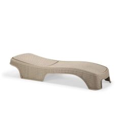 Omnipazar SY-2536 Bej Renk Brezza Royal Rattan Lüks Şezlong 2'li Set