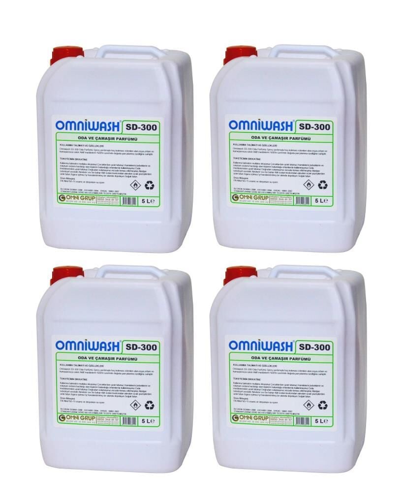 Omniwash SD-300 Tropikal Oda ve Çamaşır Parfümü 5 Litre 4 Adet
