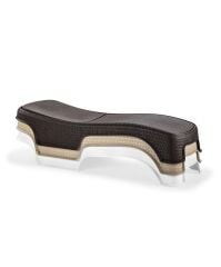 Omnipazar SY-2536 Kahverengi Brezza Royal Rattan Lüks Şezlong 2'li Set