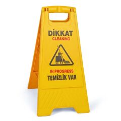 Omnisoft UCTM KZ101 Temizlik Var Uyarı Levhası 6 Adet