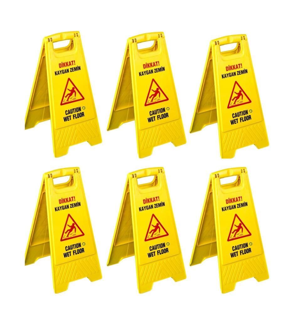 Omnisoft UCTM KZ100 Kaygan Zemin Uyarı Levhası 6 Adet