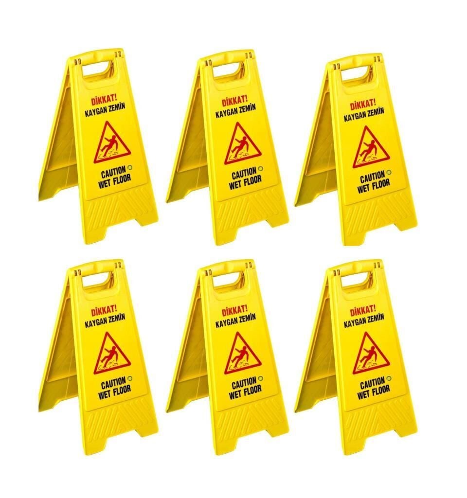 Omnisoft UCTM KZ100 Kaygan Zemin Uyarı Levhası 6 Adet