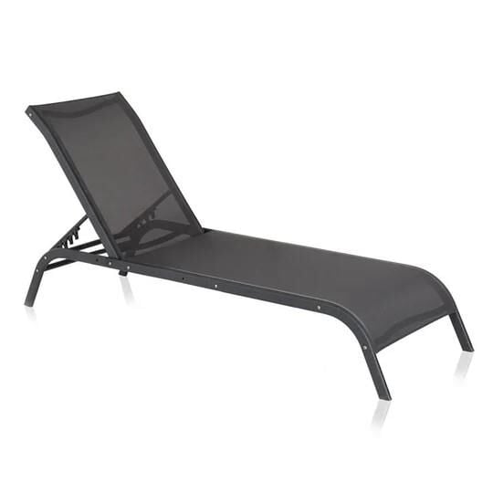 Omnipazar SY-2532 Brezza Fileli Alüminyum Lüks Şezlong Antrasit