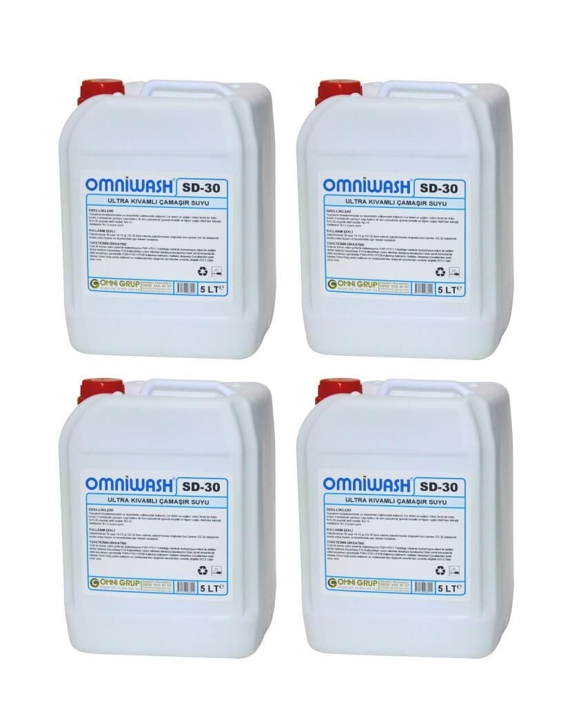 Omniwash SD-30 5000 ml Ultra Kıvamlı Çamaşır Suyu 4 Adet