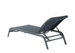 Omnipazar SY-2532 Brezza Fileli Alüminyum Lüks Şezlong Antrasit 2'li Set