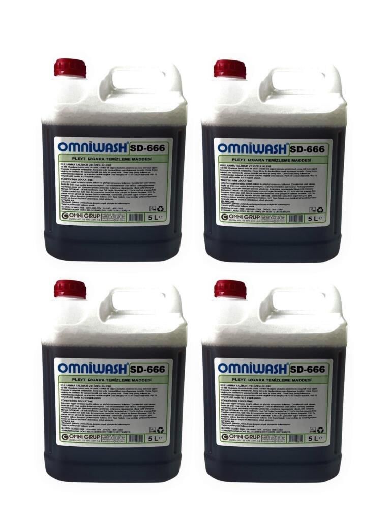 Omniwash Sd-666 Pleyt Izgara Temizleme 5000 ml 4 Adet