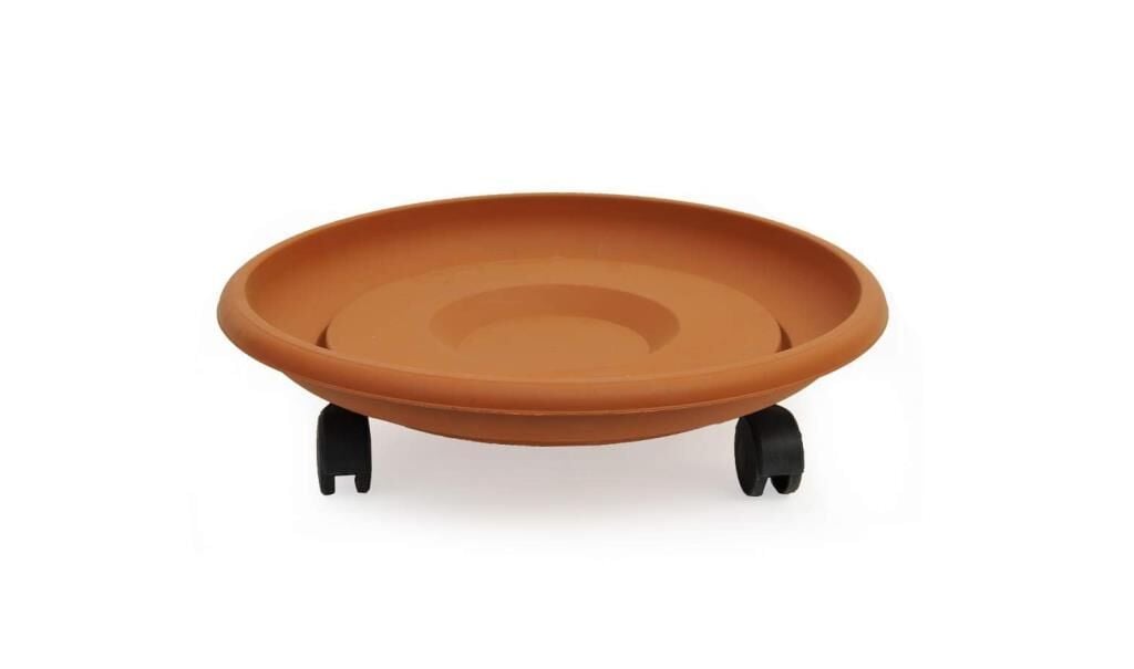 Omnipazar SO-TT01 Tekerlekli Saksı Tabağı No 1 Kiremit (108)