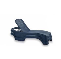 Omnipazar SY-2536 Antrasit Brezza Royal Lüks Rattan Şezlong 2'li Set