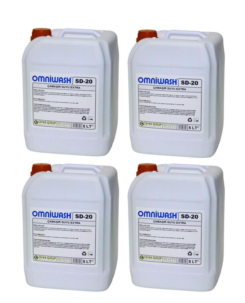 Omniwash SD-20 Çamaşır Suyu Extra 5000ml 4 Adet