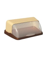 Omnipazar SY-5325 Plastik Elite Ekmek Kutusu Kahverengi