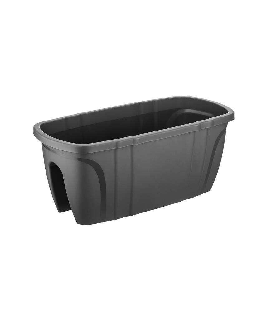 Omnipazar SY-5710 Opal Balkon Küpeşte Saksı No 1 Antrasit (116)