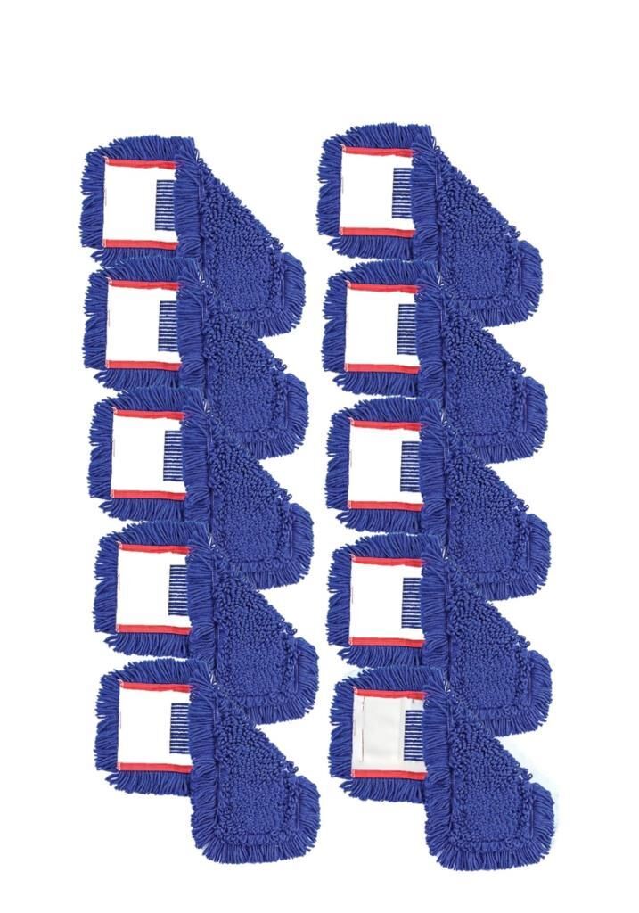Omniclean UCTM N0037 Zincir Orlon Nemli Mop Yedeği 50 cm Mavi 10 Adet