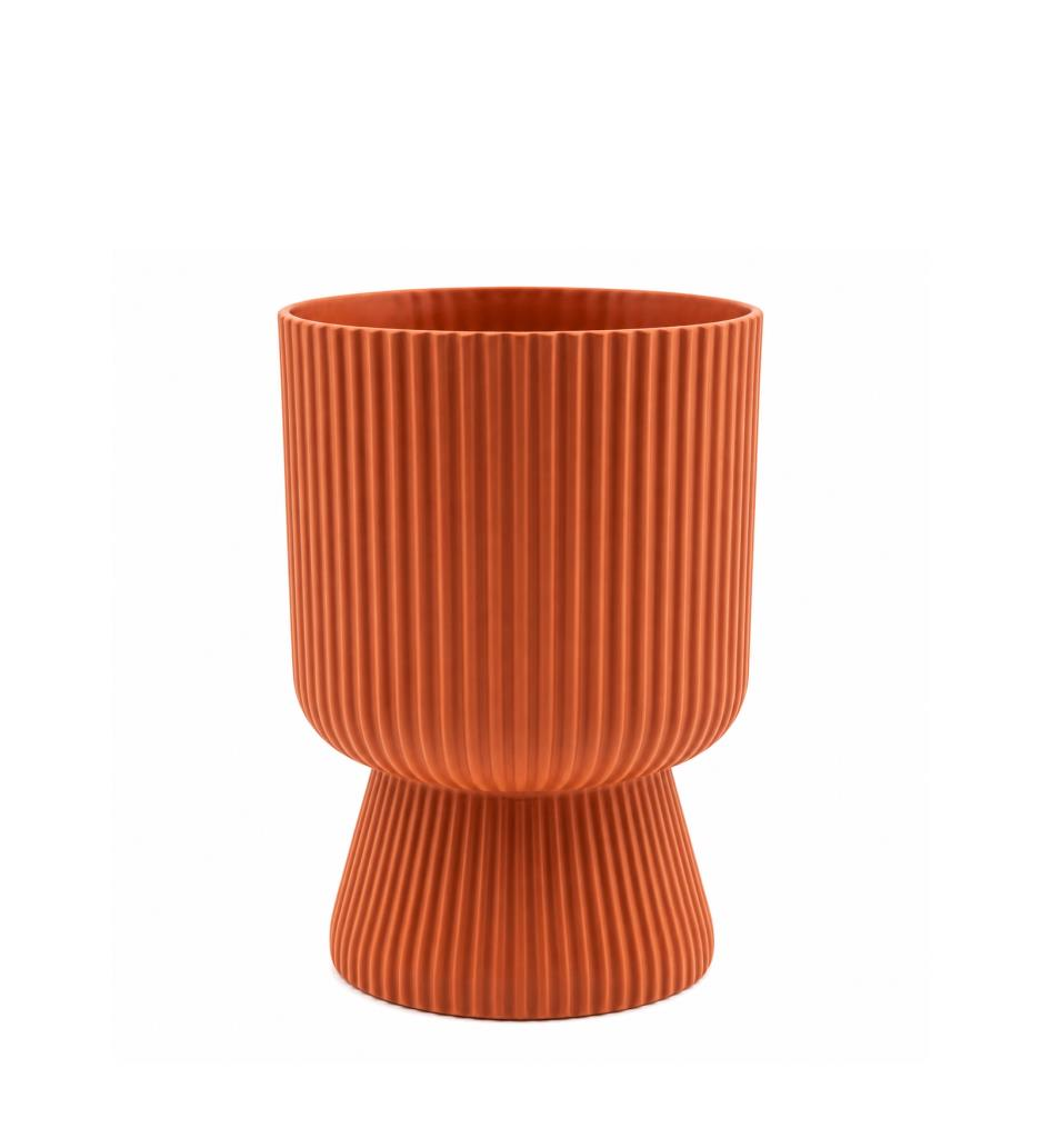 Omnipazar SO-LTSA01 Lotus Ayaklı Plastik Vazo Çiçek Saksı 1.8 Litre No: 1