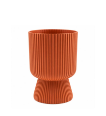Omnipazar SO-LTSA01 Lotus Ayaklı Plastik Vazo Çiçek Saksı 1.8 Litre No: 1