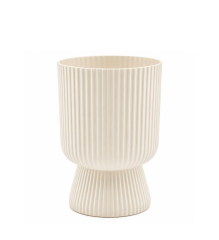 Omnipazar SO-LTSA01 Lotus Ayaklı Plastik Vazo Çiçek Saksı 1.8 Litre No: 1
