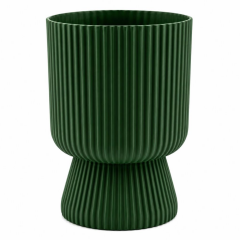 Omnipazar SO-LTSA01 Lotus Ayaklı Plastik Vazo Çiçek Saksı 1.8 Litre No: 1 YEŞİL