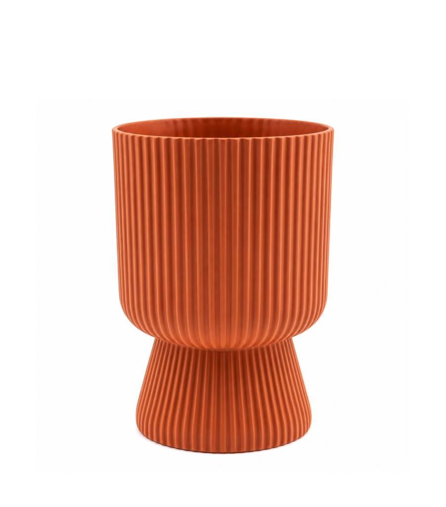 Omnipazar SO-LTSA02 Lotus Ayaklı Plastik Vazo Çiçek Saksı 5 Litre No: 2