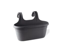 Omnipazar KRS-350 Dekoratif Plastik İnci Askılı Balkon Saksı 6.2 Litre