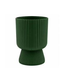 Omnipazar SO-LTSA02 Lotus Ayaklı Plastik Vazo Çiçek Saksı 5 Litre No: 2 YEŞİL