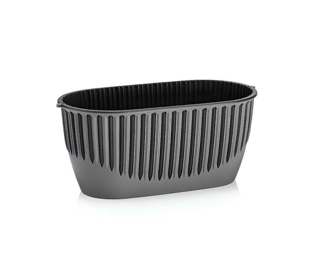 Omnipazar SO-PYNB1 Dekoratif Piyano Balkon Saksı 4.5 Litre No 1 Antrasit (116)