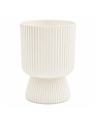 Omnipazar SO-LTSA03 Lotus Ayaklı Plastik Vazo Çiçek Saksı 10,5 Litre No: 3