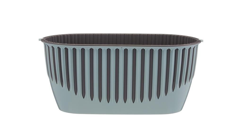 Omnipazar SO-PYNB1 Dekoratif Piyano Balkon Saksı 4.5 Litre No 1 Gök Mavi