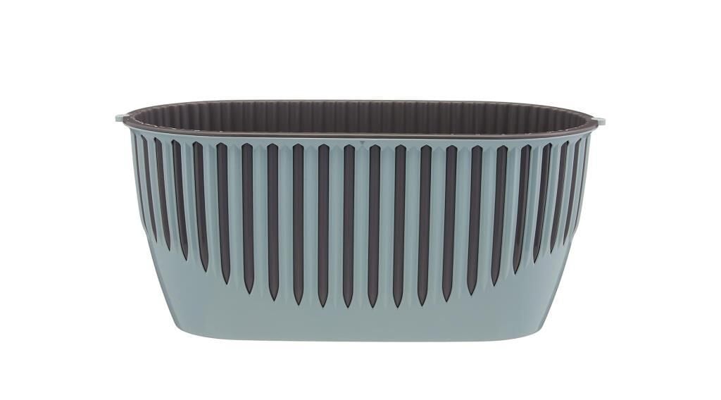 Omnipazar SO-PYNB1 Dekoratif Piyano Balkon Saksı 4.5 Litre No 1 Gök Mavi