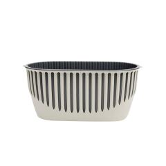 Omnipazar SO-PYNB1 Dekoratif Piyano Balkon Saksı 4.5 Litre No 1 Kirli Beyaz (113)