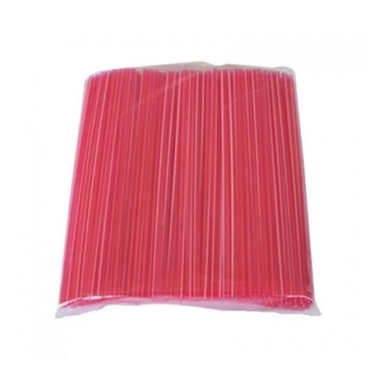 Omnisoft Renkli Ayran Pipeti Kırmızı 200'lü Paket