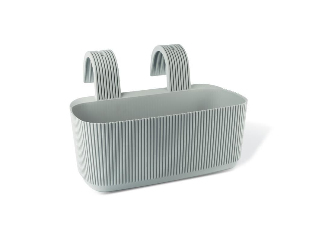 Omnipazar KRS-249 Dekoratif Plastik Pera Askılı Balkon Saksı 3.2 Litre YEŞİL