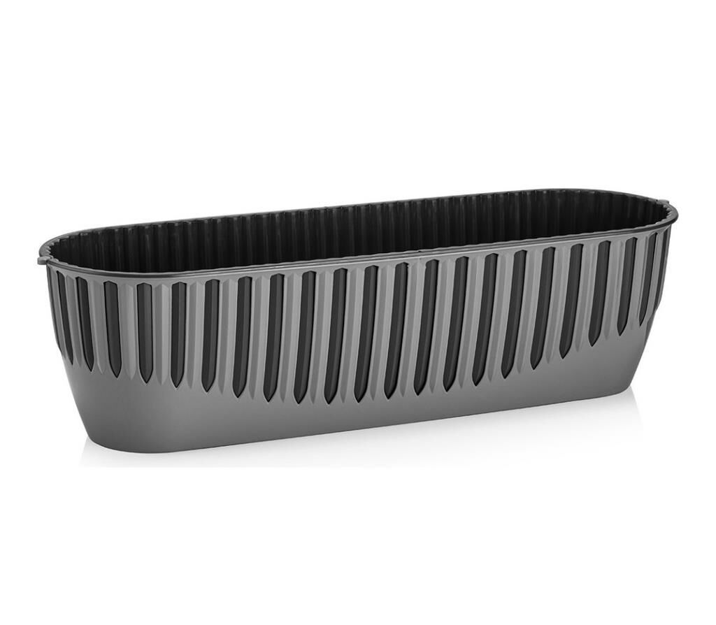 Omnipazar SO-PYNB2 Dekoratif Piyano Balkon Saksı 8 Litre No 2 Antrasit (116)