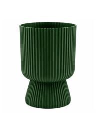 SO-LTSA03 Lotus Ayaklı Plastik Vazo Çiçek Saksı 10,5 Lt No: 3 Yeşil 6 Adet