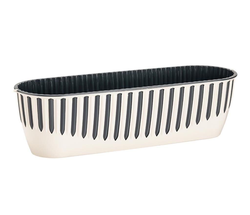 Omnipazar SO-PYNB2 Dekoratif Piyano Balkon Saksı 8 Litre No 2 Kirli Beyaz (113)