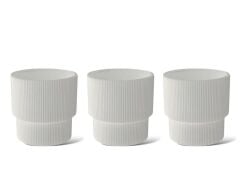 Omnipazar SO-VGS3 Dekoratif Vega Saksı Takımı 30 Lt Kirli Beyaz 3 Adet