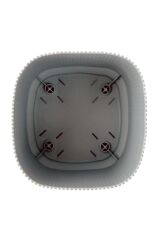 Omnipazar KRS-243 Pera Kare Dekoratif Kaktus Sukulent Saksı 2,3 Litre No 3 Gri