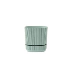 Omnipazar KRS-243 Pera Kare Dekoratif Kaktus Sukulent Saksı 2,3 Litre No 3 YEŞİL