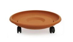 Omnipazar SO-TT03 Tekerlekli Saksı Tabağı No 3 Kiremit (108)