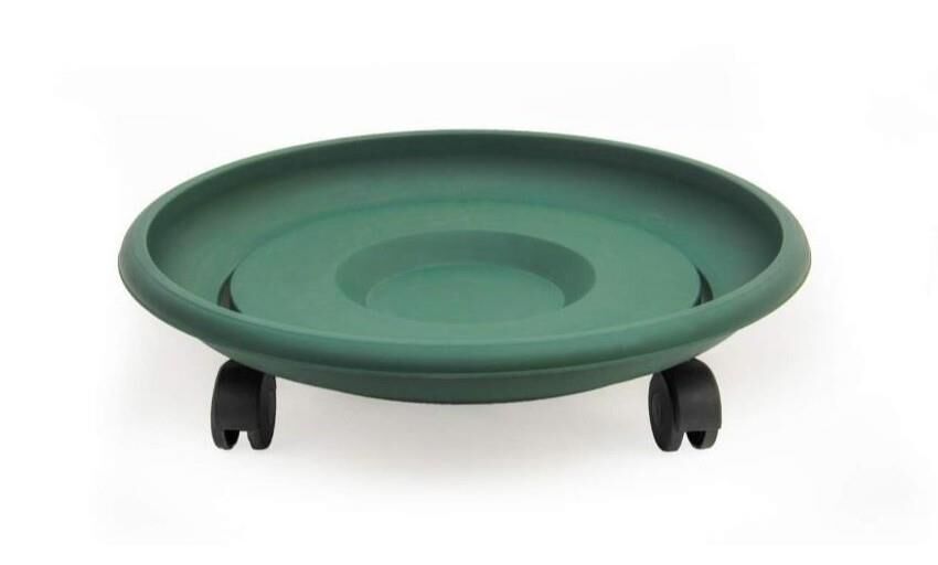 Omnipazar SO-TT03 Tekerlekli Saksı Tabağı No 3 YEŞİL