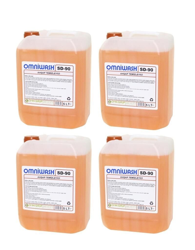 Omniwash SD-90 Ahşap Yüzey Temizeyici 5 Litre 4 Adet