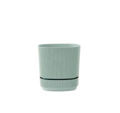 Omnipazar KRS-244 Pera Kare Dekoratif Kaktus Sukulent Saksı 4,6 Litre No 4 YEŞİL