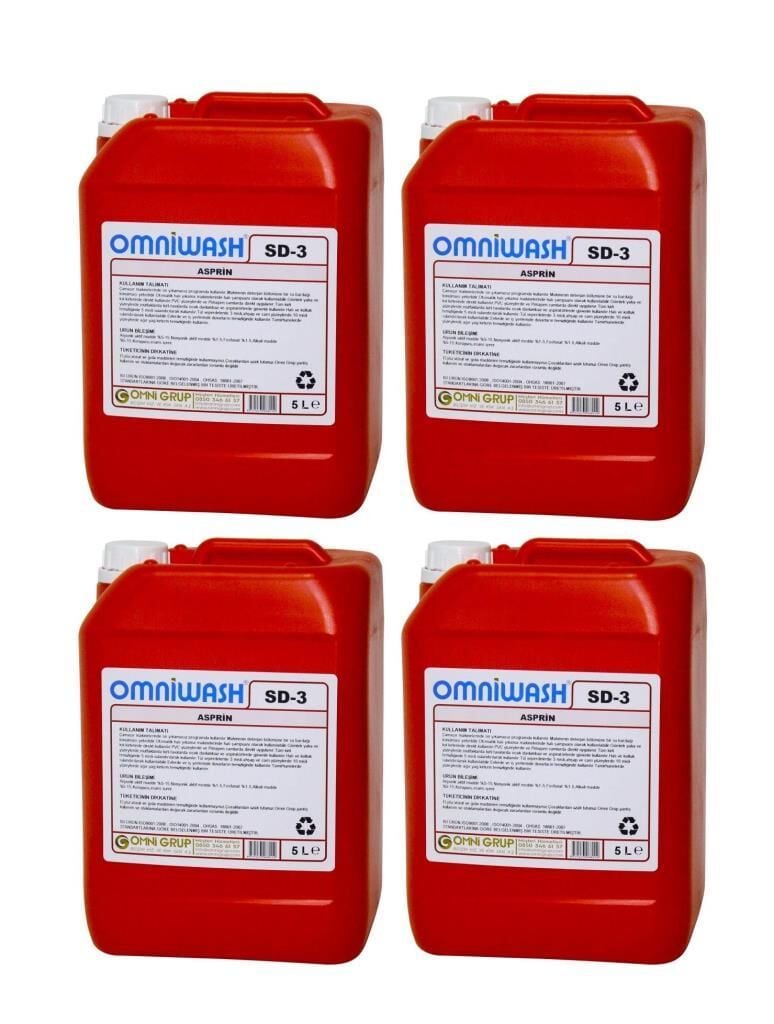 Omniwash SD-3 Asprin Genel Temizlik Ürünü 4 x 5000ml