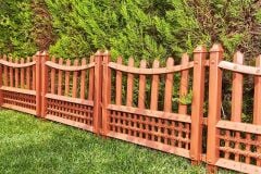 Omnipazar SY-5998 Elite Plastik Dekoratif Bahçe Çiti 12'li Set 60x55 cm Kahverengi