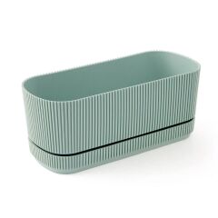 Omnipazar KRS-245 Pera Uzun Dekoratif Balkon Saksı 1.5 Litre No 1 YEŞİL