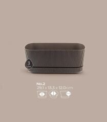 Omnipazar KRS-246 Pera Uzun Dekoratif Balkon Saksı 3 Litre No 2