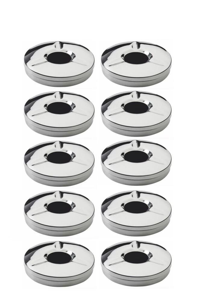 Masa Üstü Ekonomik Metal Havuzlu Kül Tablası Paslanmaz Küllük 10 Adet