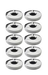 Masa Üstü Ekonomik Metal Havuzlu Kül Tablası Paslanmaz Küllük 10 Adet