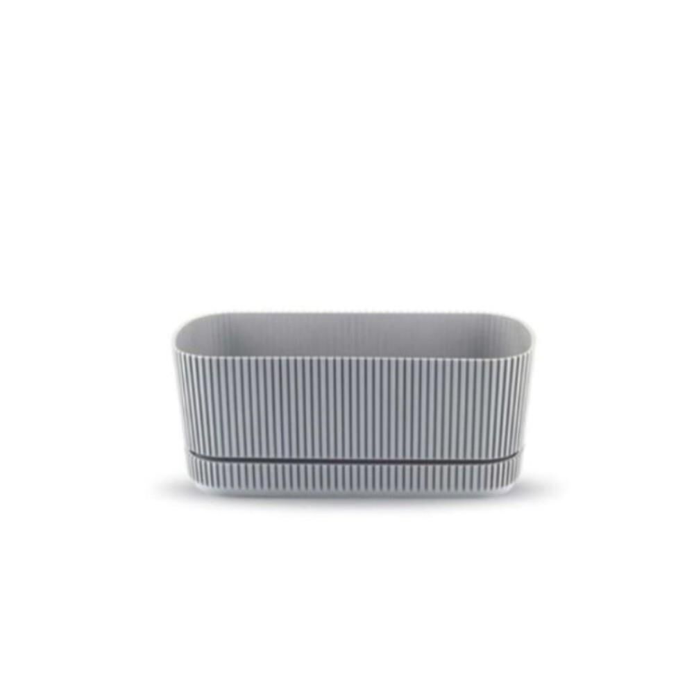 Omnipazar KRS-246 Pera Uzun Dekoratif Balkon Saksı 3 Litre No 2 Gri