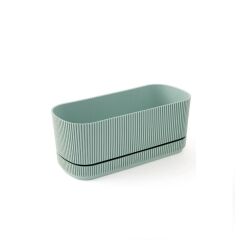 Omnipazar KRS-246 Pera Uzun Dekoratif Balkon Saksı 3 Litre No 2 YEŞİL