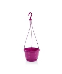 Omnipazar SO-SM01 Safir Makrome Askılı Balkon Saksı Takımı 1,7 litre No 1 Vişne (102)
